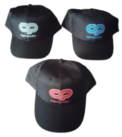 Gorras Cyberpadel Negras - Logo en 3 colores diferentes !!!