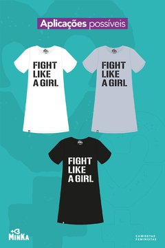 Vestido Fight Like a Girl na internet