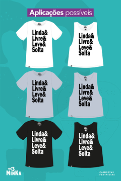 Camiseta Linda Livre Leve Solta - comprar online