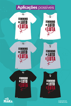 Camiseta Feminino de Luto É Luta - comprar online