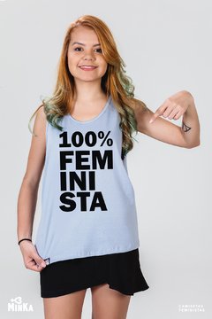 Camiseta 100% Feminista - MinKa Camisetas Feministas