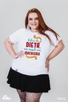 Camiseta Estou De Dieta Não Engulo Seu Machismo - MinKa Camisetas Feministas