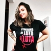 camiseta feminino de luto é luta - minka camisetas feministas