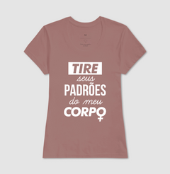 Camiseta Tire Seus Padrões do Meu Corpo na internet