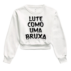 Moletom Cropped Lute Como Uma Bruxa - comprar online