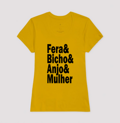 Camiseta Fera Bicho Anjo e Mulher na internet