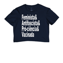 Cropped Feminista Antifascista - MinKa Camisetas