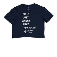 Cropped Girls Just Wanna Havel Fundamental Rights - comprar online