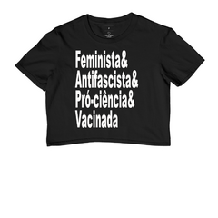 Cropped Feminista Antifascista na internet