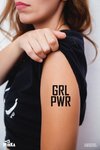 Tatuagem Temporária Girl Power - MinKa Camisetas