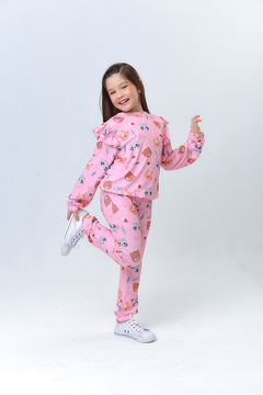 Conjunto infantil Calça Rosa - comprar online