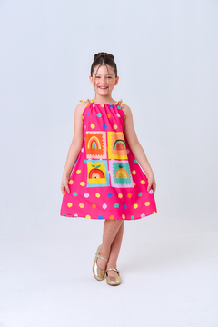 Vestido Bruna Pink Frutas