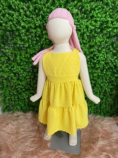 Vestido BB Amarelo Pipoca