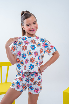 Conjunto Comfort Flor -  Minha Menina Kids moda infantil 