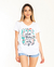 REMERA BLANCA "FLOWERS" ¡¡ULTIMO TALLE!! - comprar online