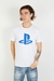 Remera "PlayStation" Logo White (M43)