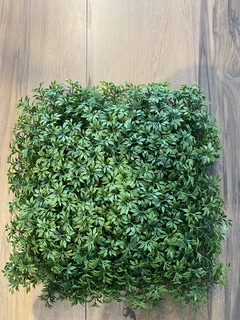 Placa folha de chá artificial - 33x33x5cm - Cristal Garden