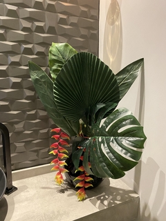 Arranjo tropical artificial  66cm - Cristal Garden