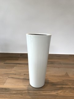 Vaso 65x30cm - Branco - Cristal Garden