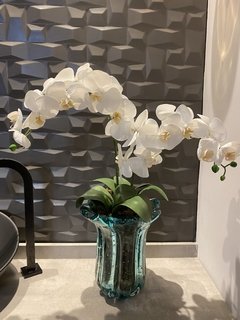 Arranjo Murano com x 2 orquidea 58cm - Cristal Garden