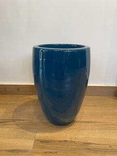 Vaso esmaltado 43x29cm - Verde escuro - loja online