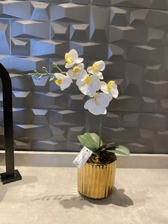 Arranjo orquídea artificial 33cm - comprar online