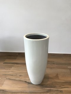 Vaso 80cm - Branco off-white - Cristal Garden