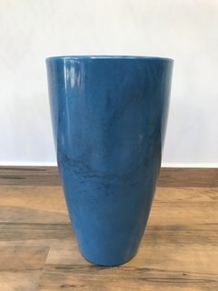 Vaso de polietileno - 53cm de altura - Azul - loja online