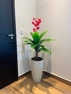 folhagem flor de Orquídea artificial 1,10 metros