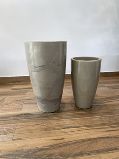 Vaso de Polietileno - 70cm - cimento queimado - loja online