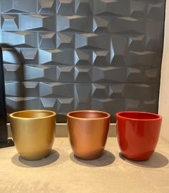 vaso de ceramica - 12x11cm - Cristal Garden
