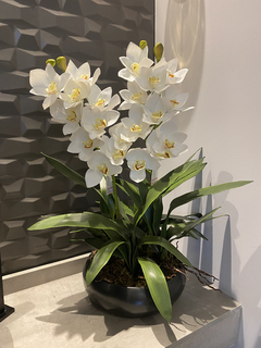 Arranjo orquídea permanente 64cm