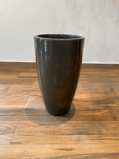 vaso esmaltado 60x34cm - Bronze - Cristal Garden