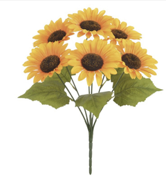 Buquê de Girassol Artificial (amarelo) 39cm - Cristal Garden