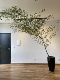 Bambu mosso artificial 3,50 metros curvado para esquerda - Cristal Garden