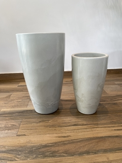 Vaso de Polietileno - 70cm - Branco - loja online