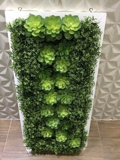 Quadro verde com plantas artificiais - 0,80x0,40cm na internet