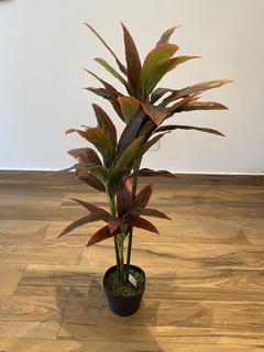 Dracena artificial 1,10 metros (vermelha) - loja online