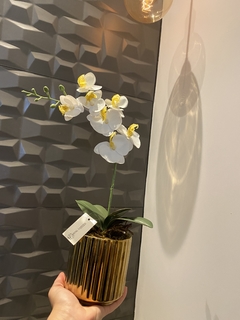 Arranjo orquídea artificial 33cm - comprar online