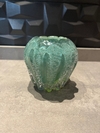 vaso de vidro - (verde acqua) 12cm