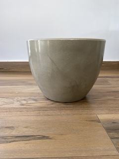 Vaso de polietileno - cimento queimado 40x30cm - loja online