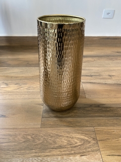 Vaso de metal dourado 44cm - comprar online