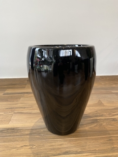 Vaso esmaltado preto 63cm - comprar online