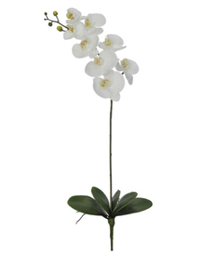 ORQUIDEA PHALAENOPSIS SILICONADA ARTIFICIAL (BRANCO) 75cm - comprar online