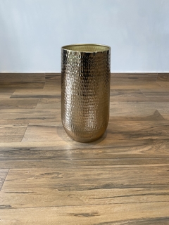 Vaso de metal dourado 50cm - Cristal Garden