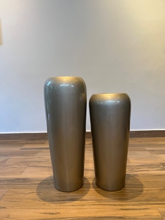 vaso fibra de vidro - 66x29cm (Dourado) - loja online