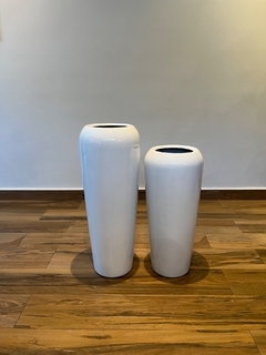 vaso fibra de vidro 76x29cm (Branco) - loja online