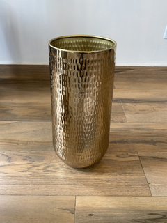 Vaso de metal dourado 44cm - loja online