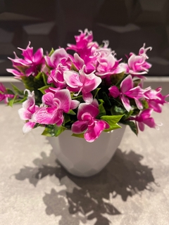 arranjo min flor artificial - 15cm (Pink) - Cristal Garden