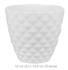 vaso Melamina 3D - 12cm (Branco)